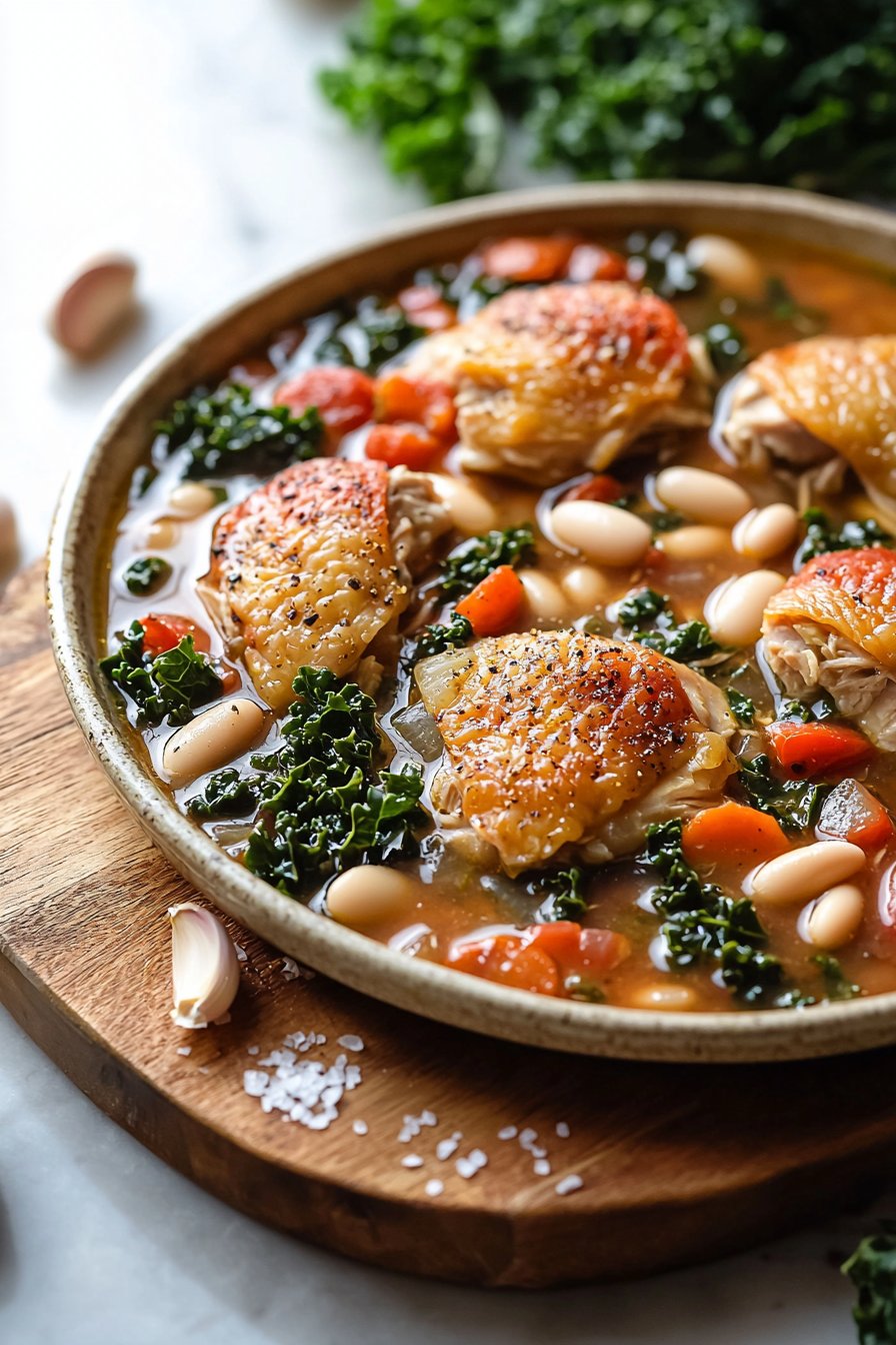 Tuscan Slow Cooker Chicken Stew