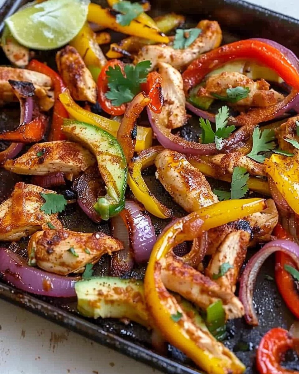 Sheet Pan Chicken Fajitas