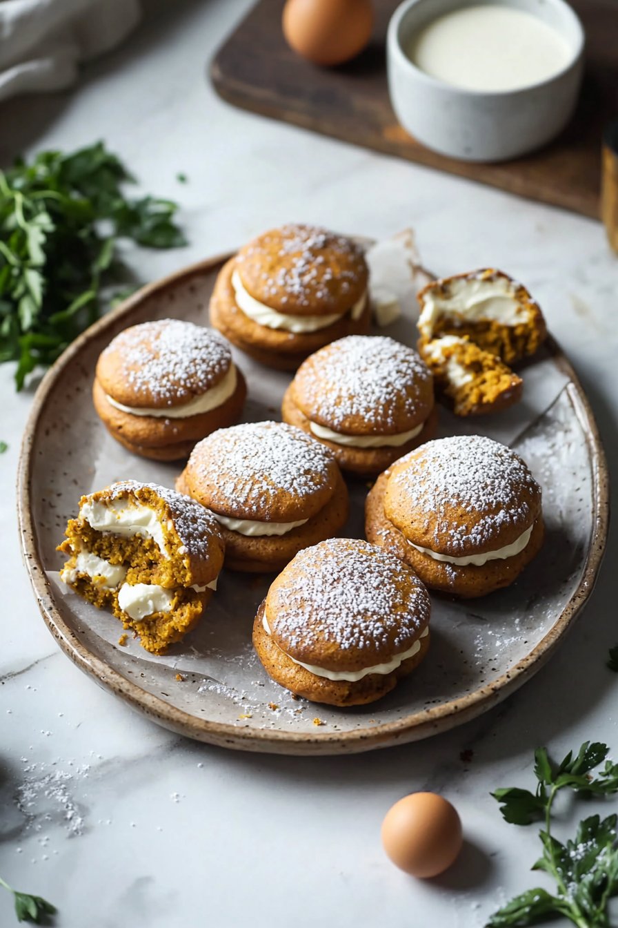 Kürbis-Whoopie-Pies