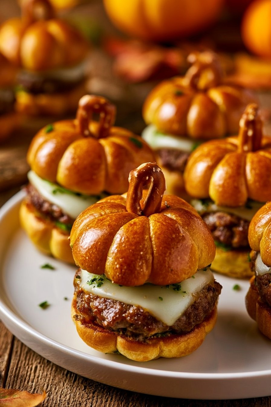 Pumpkin-Shaped Sliders