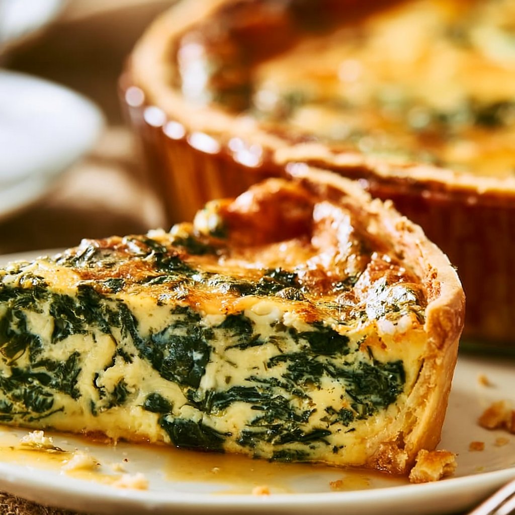 Crustless Spinach Quiche
