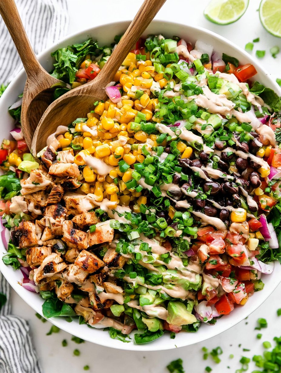 Grilled Chicken Salad - With Creamy BBQ Dressing