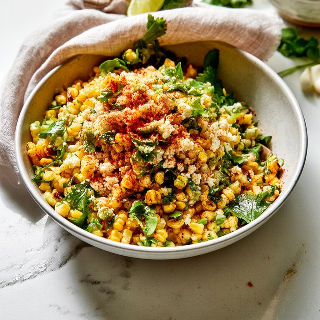 Mexican-Inspired Grilled Corn Salad with Cotija