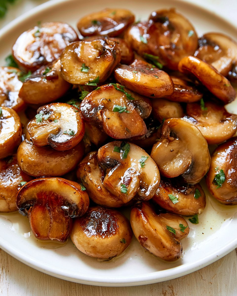 Butter Garlic Sautéed Mushrooms