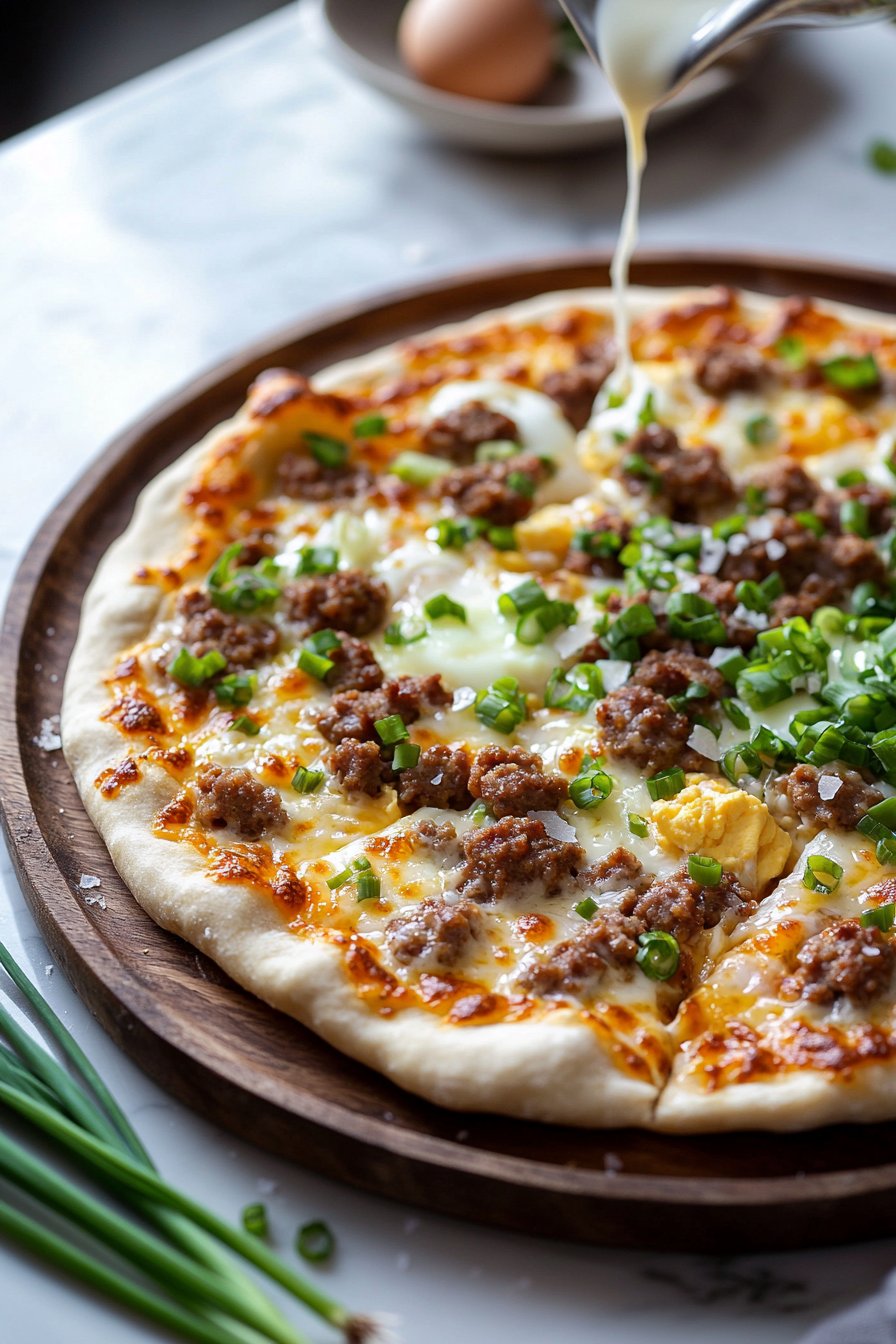 Sausage Breakfast Pizza