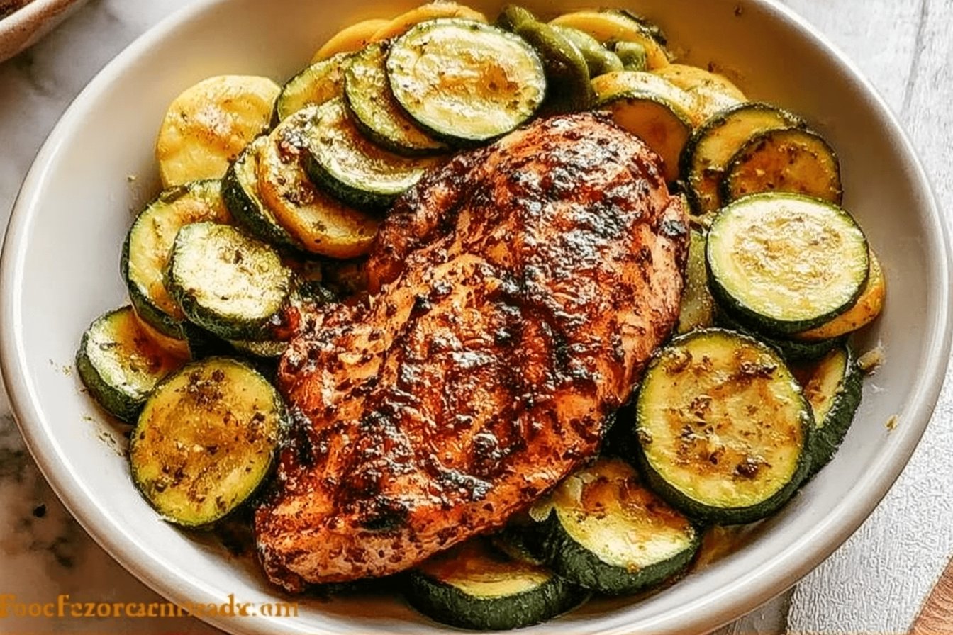 Easy Asado Chicken Lemon Zucchini Saute 2 Easy Asado Chicken with Lemon Zucchini Sauté