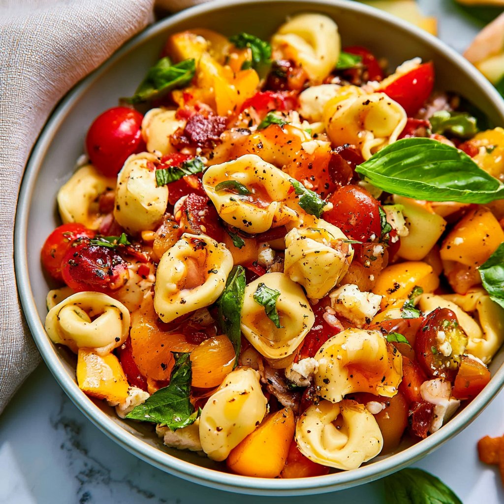 Hot Honey Tortellini Pasta Salad