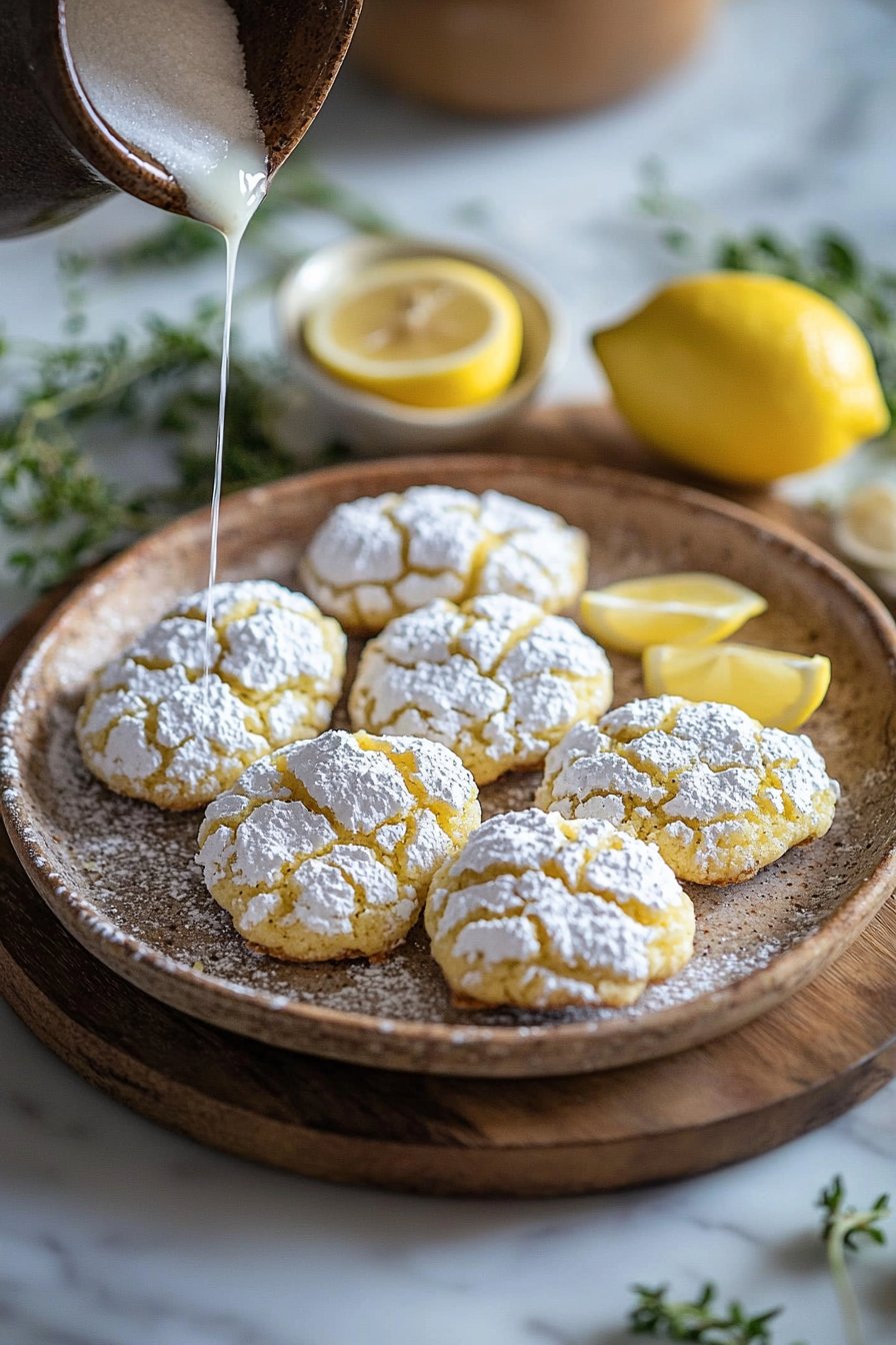 Lemon Crinkle Cookies