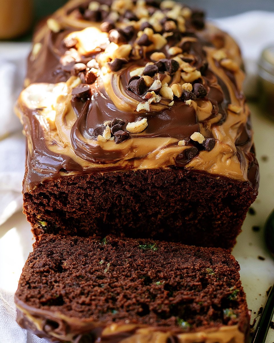 Peanut Butter Chocolate Zucchini Bread
