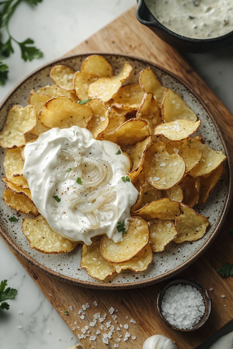 Creamy Onion Potato Chips