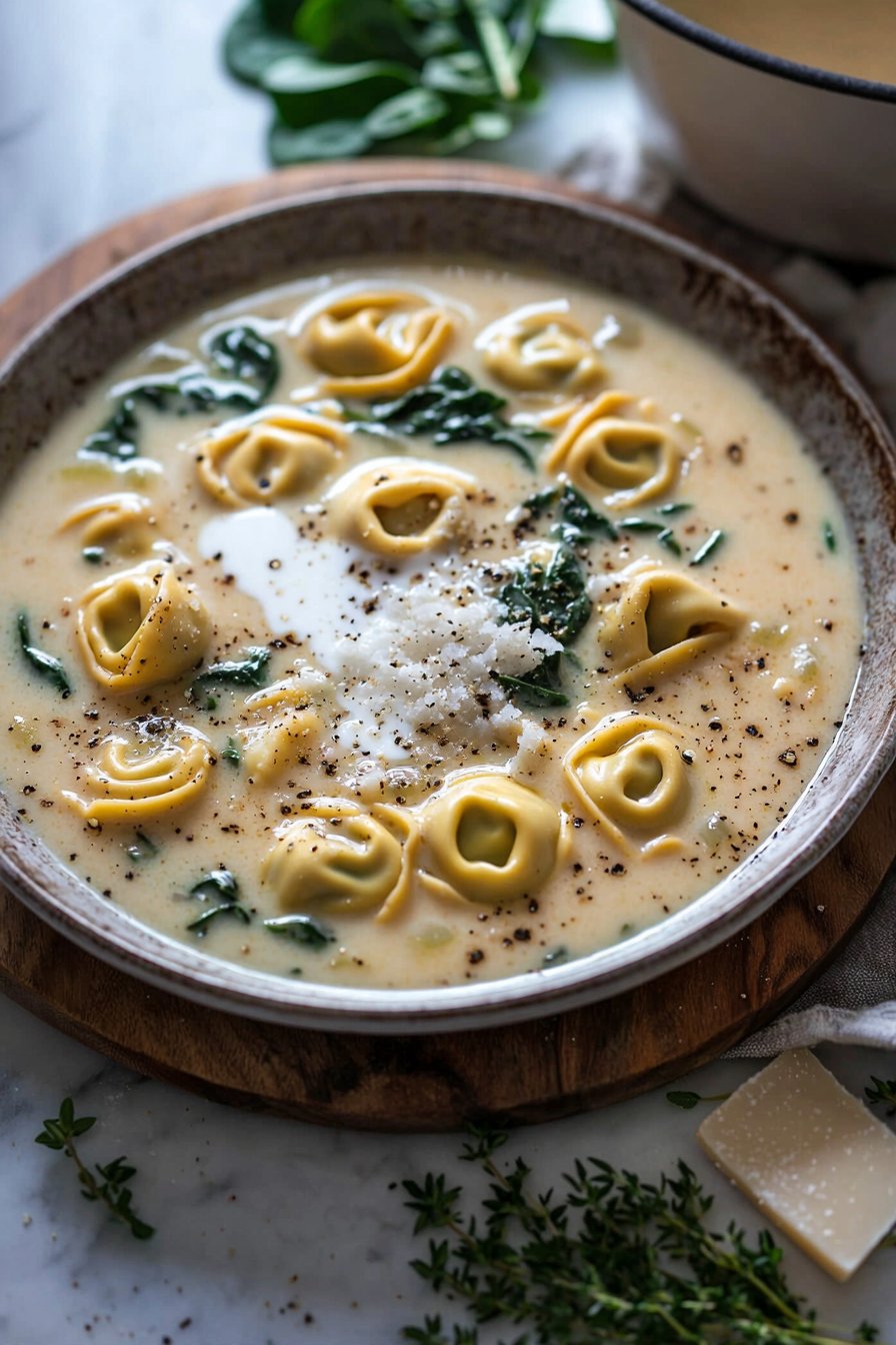Creamy Tortellini Soup