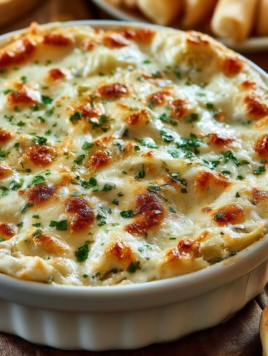 Dip de espinacas y alcachofas