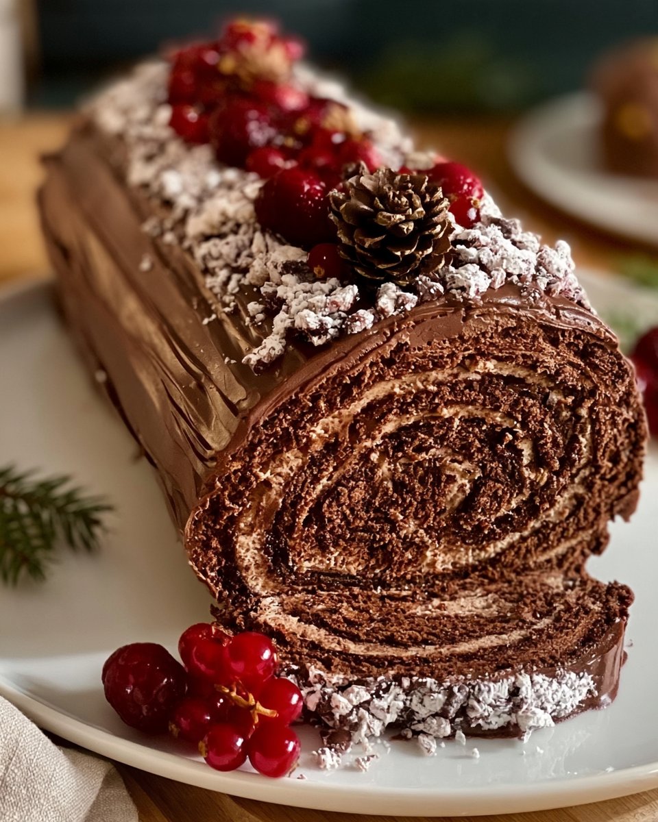 Best Christmas Chocolate Logs: Chocolate Log Cake Ideas for Christmas on Instagram