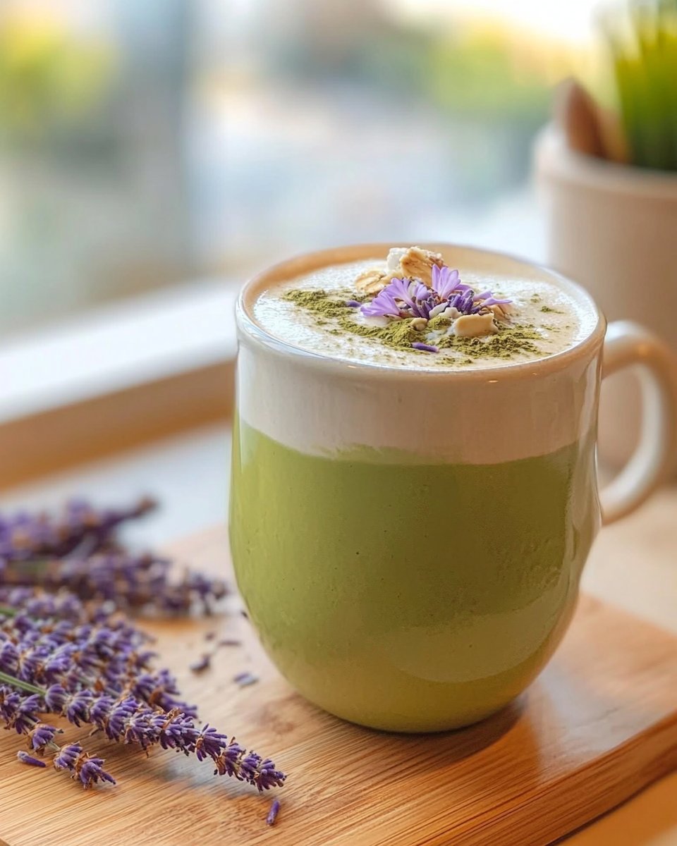 Lavender Matcha Oat Latte