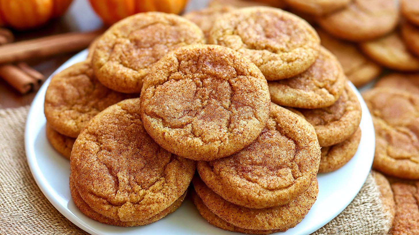 Soft & Chewy Pumpkin Snickerdoodle Cookies