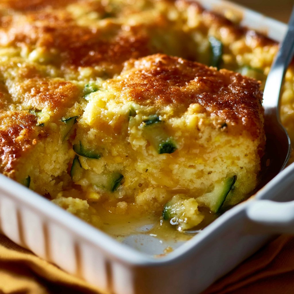 Zucchini Cornbread Casserole