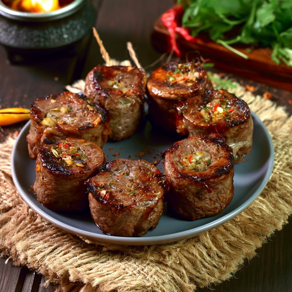 Rinderrouladen vom Grill
