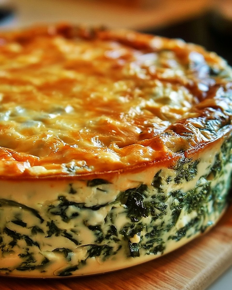 Cottage Cheese and Spinach Crustless Quiche