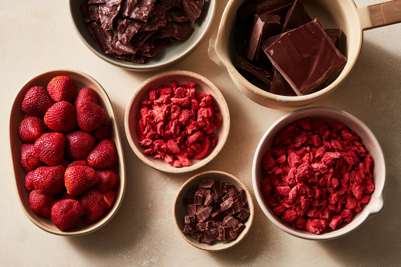 Strawberry Dark Chocolate Bark