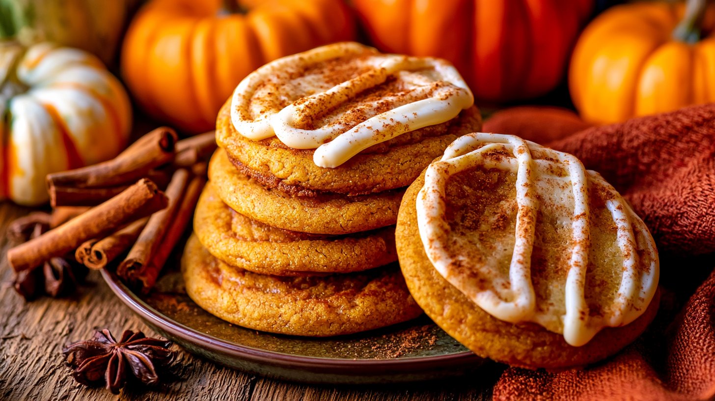 Pumpkin Cheesecake Cookies