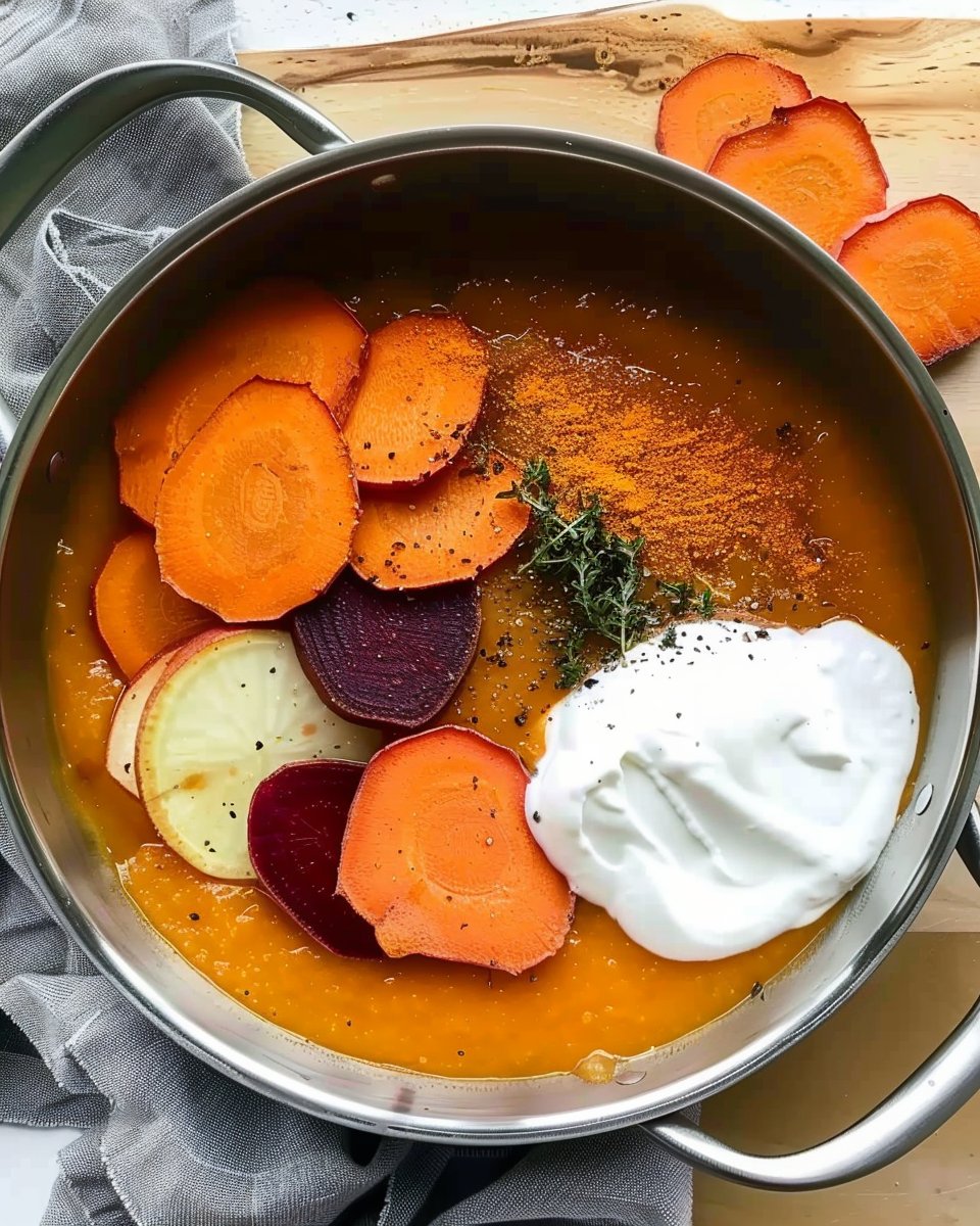 Cumin Roasted Root Vegetable Soup