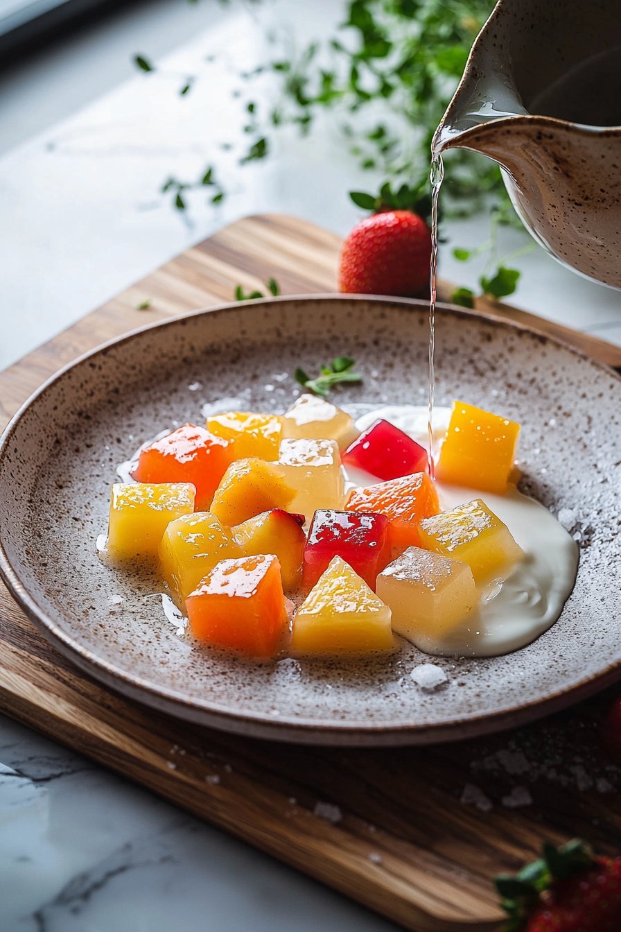 Mosaik-Gelee-Dessert