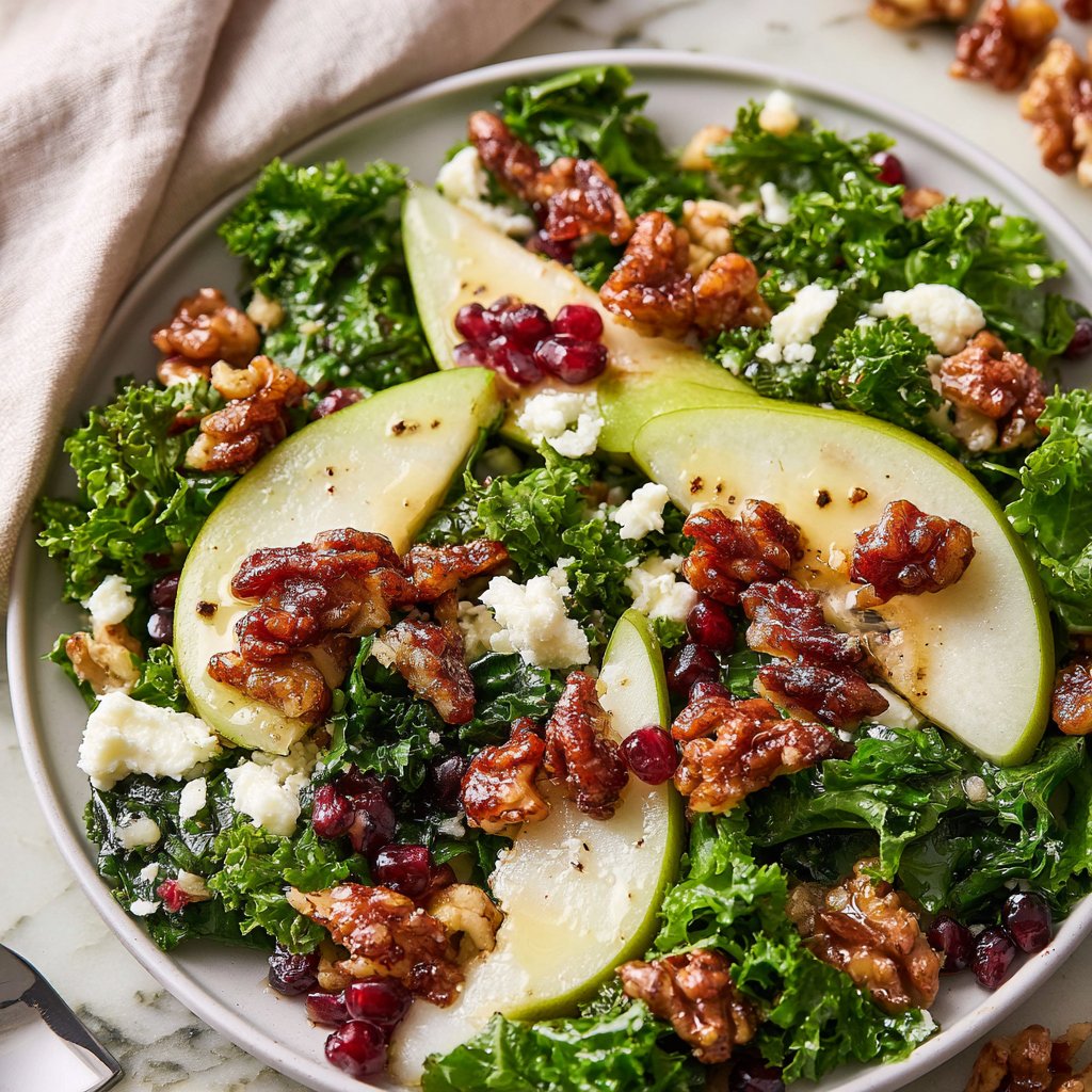 Pear Salad with Candied Walnuts