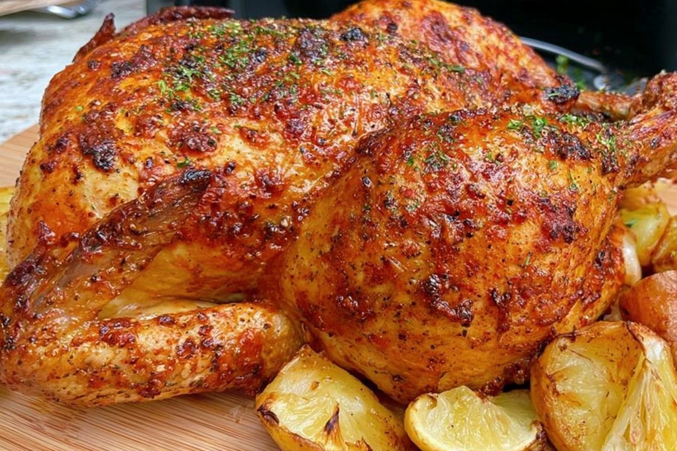 Air Fryer Whole Chicken Easy Quick Dinner in 30 Minutes