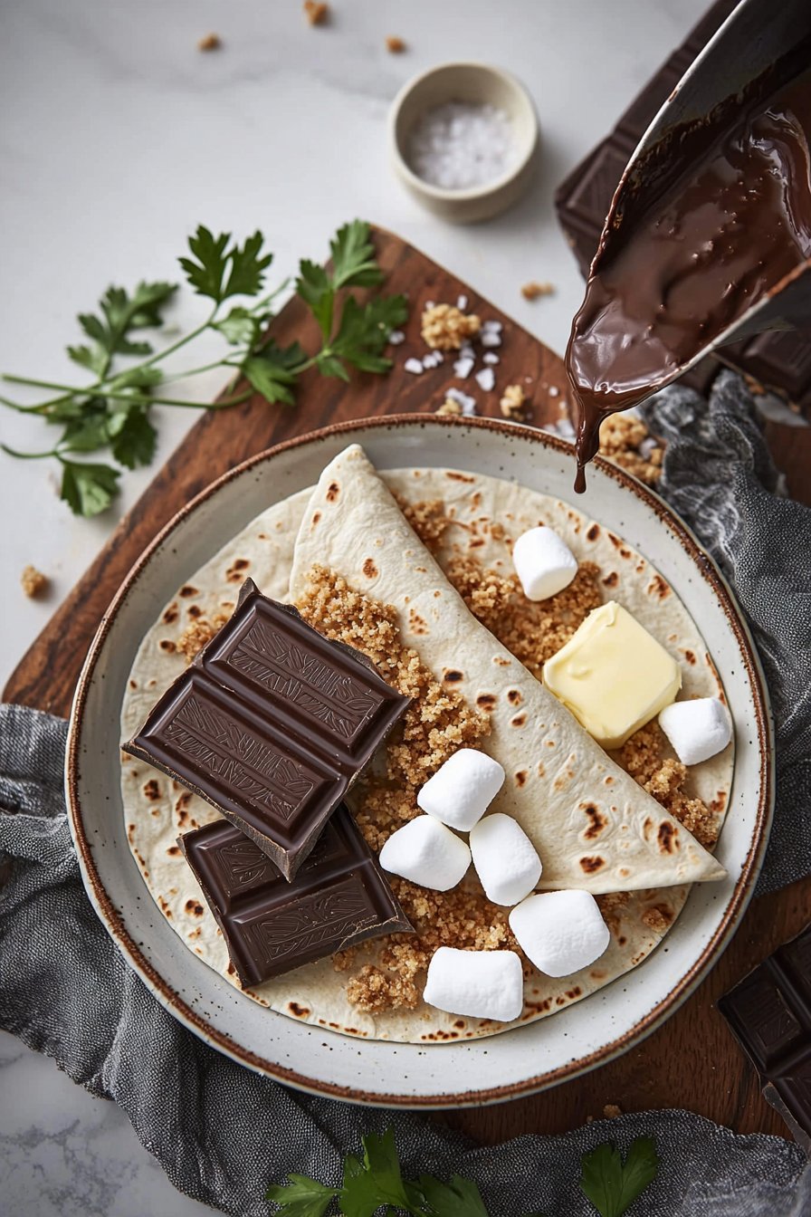 Gooey & Warm S’mores Crunch Wrap