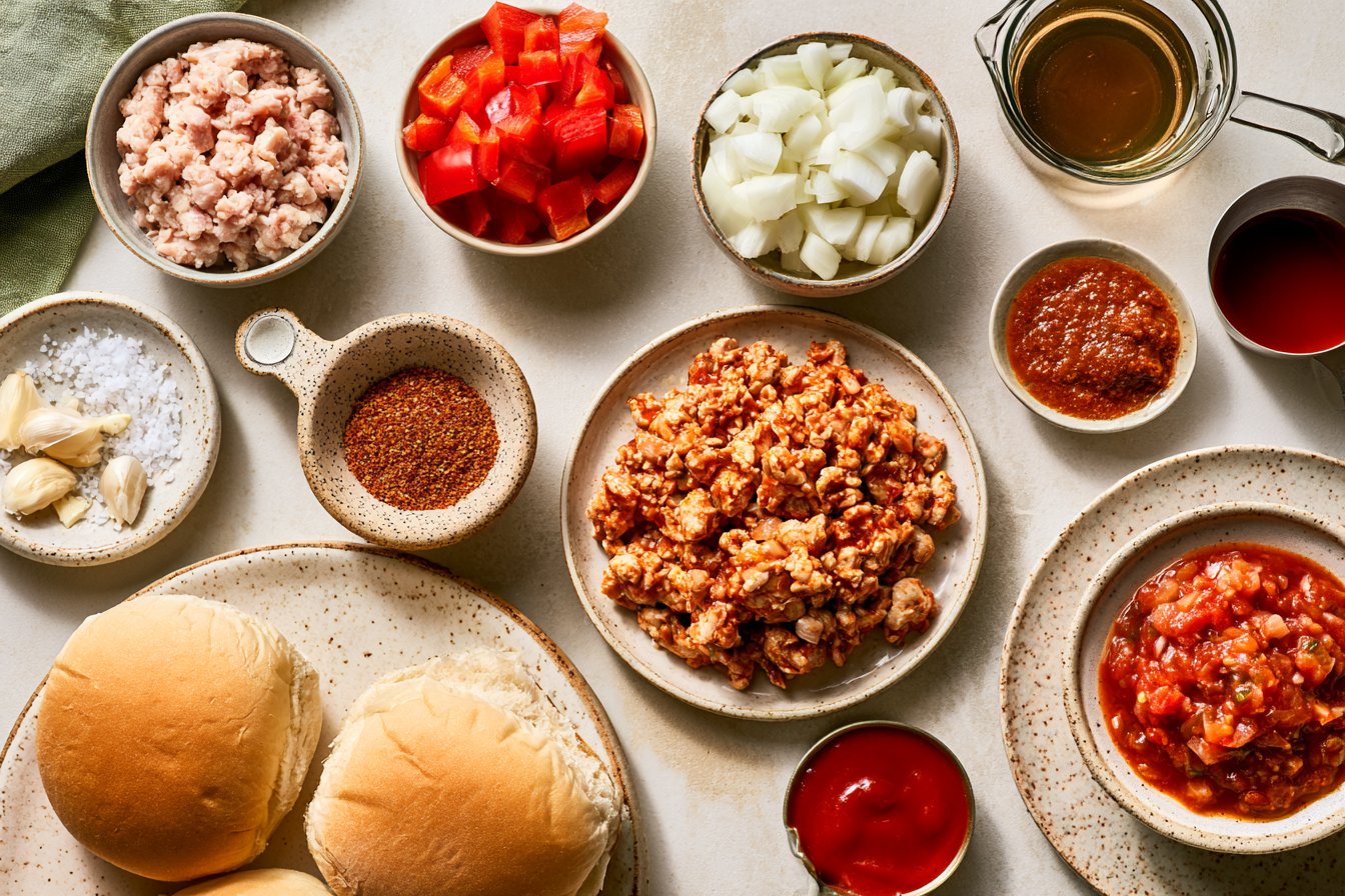 Cajun Chicken Sloppy Joes