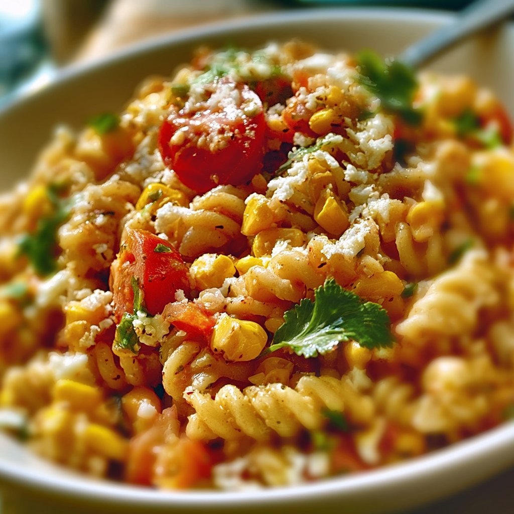 Mexikanischer Mais Pasta Salat