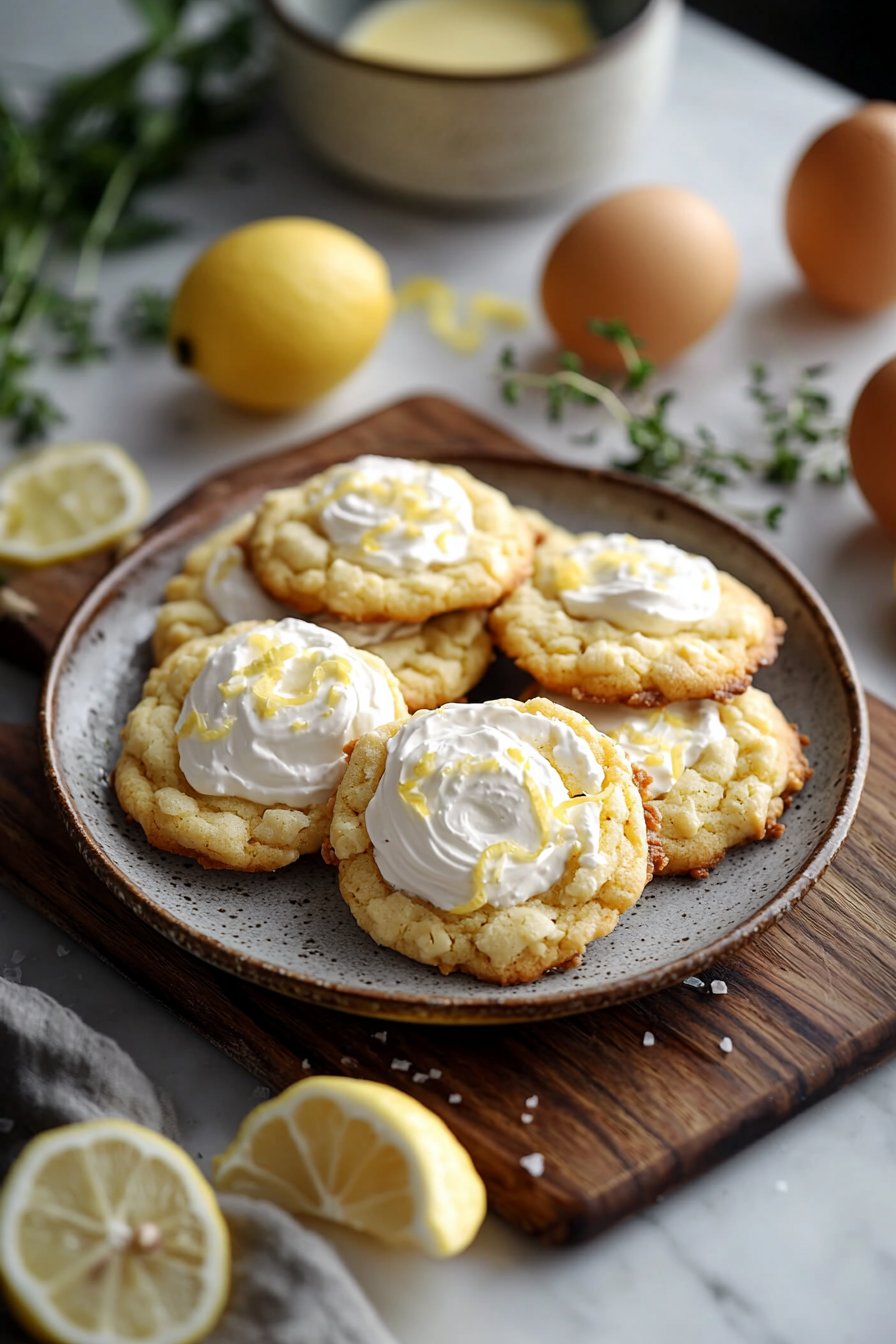 3 Ingredients Lemon Cool Whip Cookies