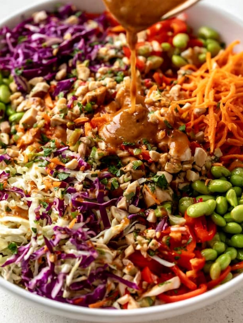 Ensalada Crujiente de Pollo Asiático | Receta en 2024 | Preparación de comidas para ensaladas, Preparación de comidas sin gluten, Comida saludable