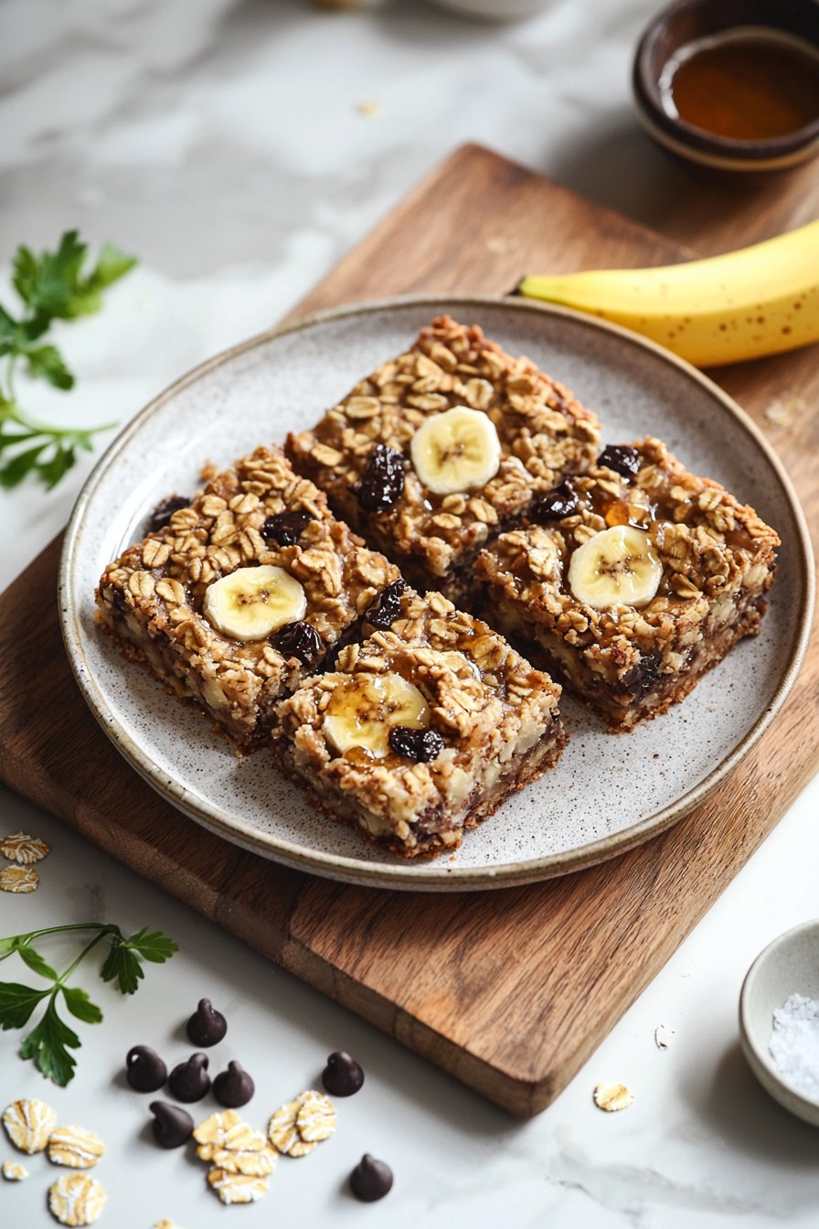 Banana Oatmeal Bars