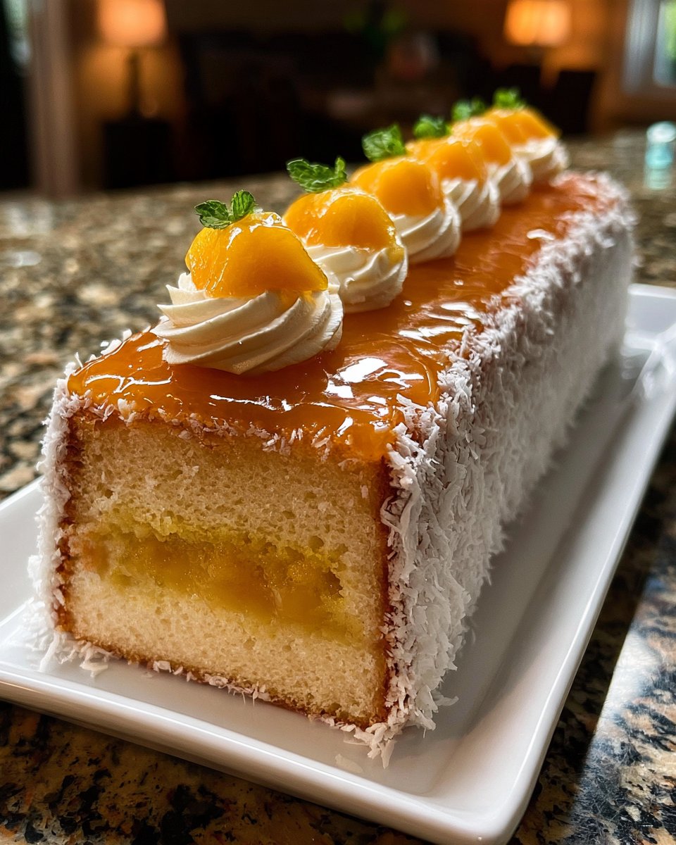 Mango Coconut Cream Loaf