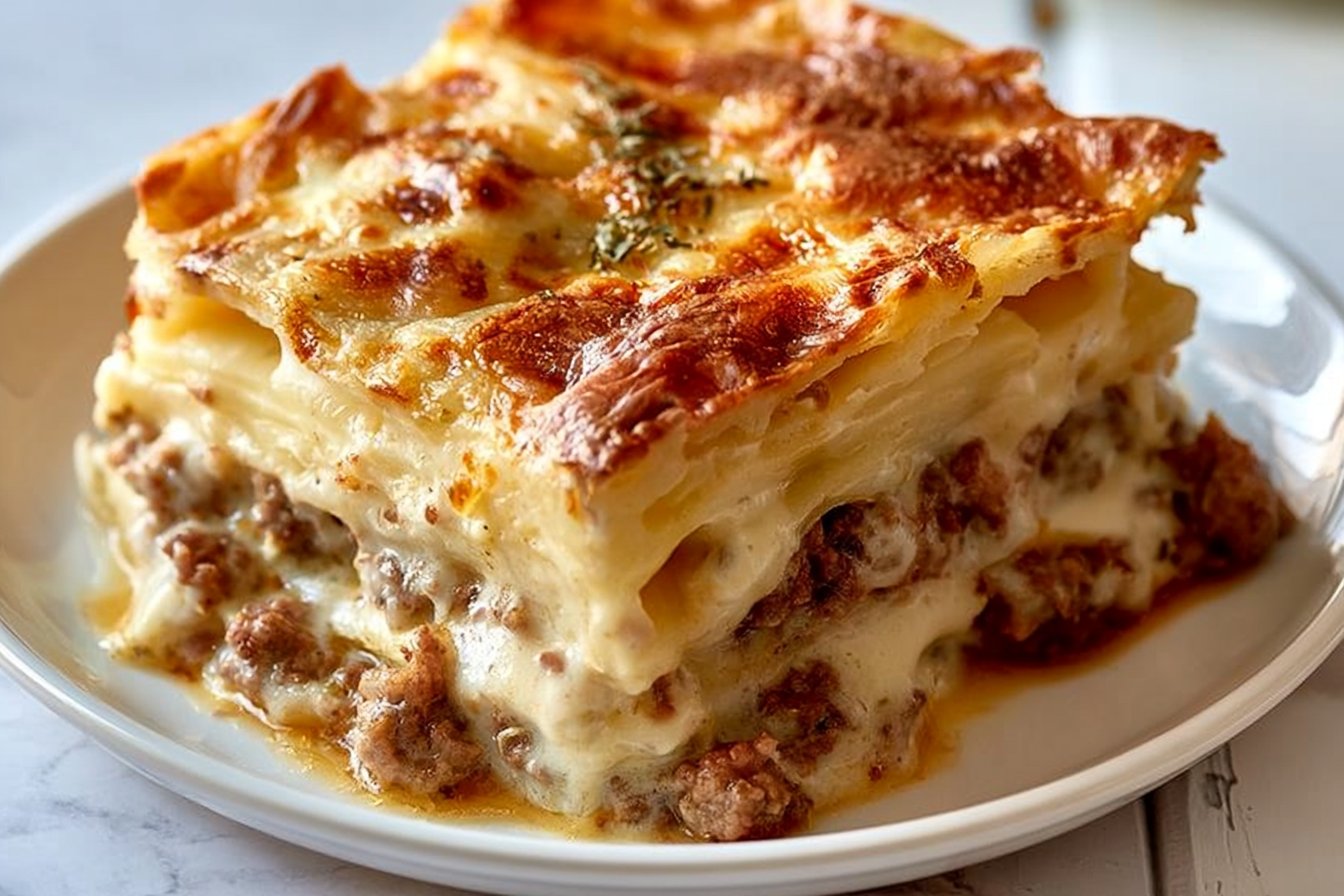 Creamy Beef and Scalloped Potato Casserole