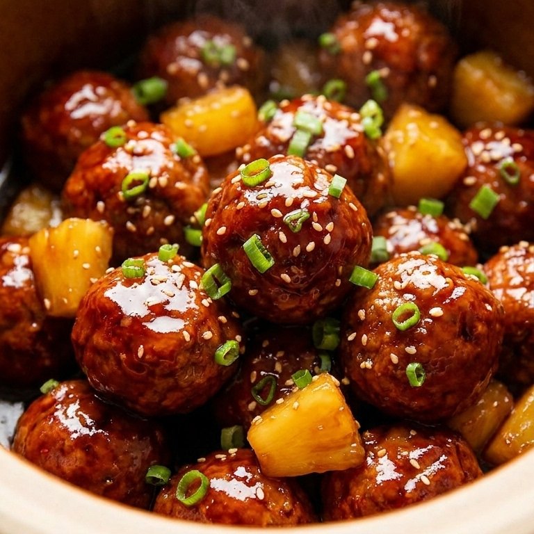 Slow Cooker Teriyaki Meatballs