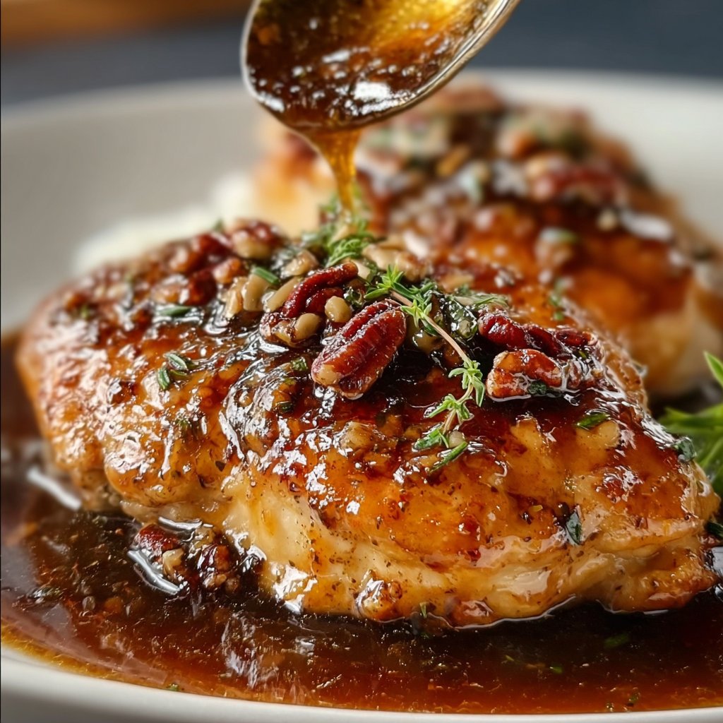 Honey Garlic Pecan Chicken