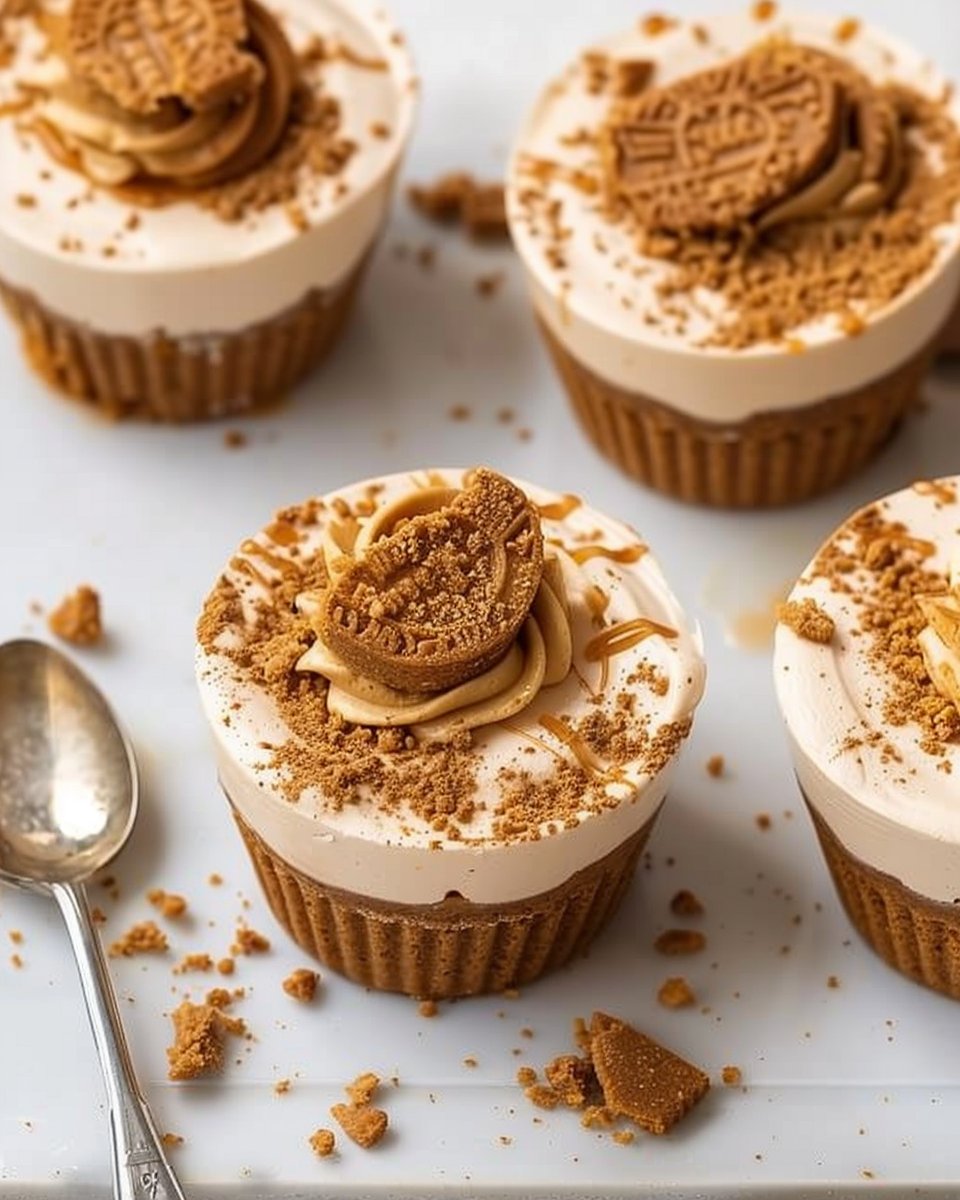 No Bake Biscoff Cheesecake Cups