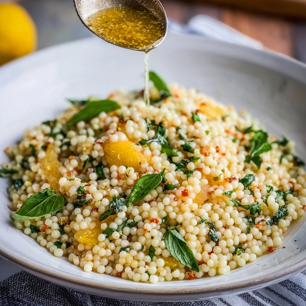 Lemon Butter Pearl Couscous