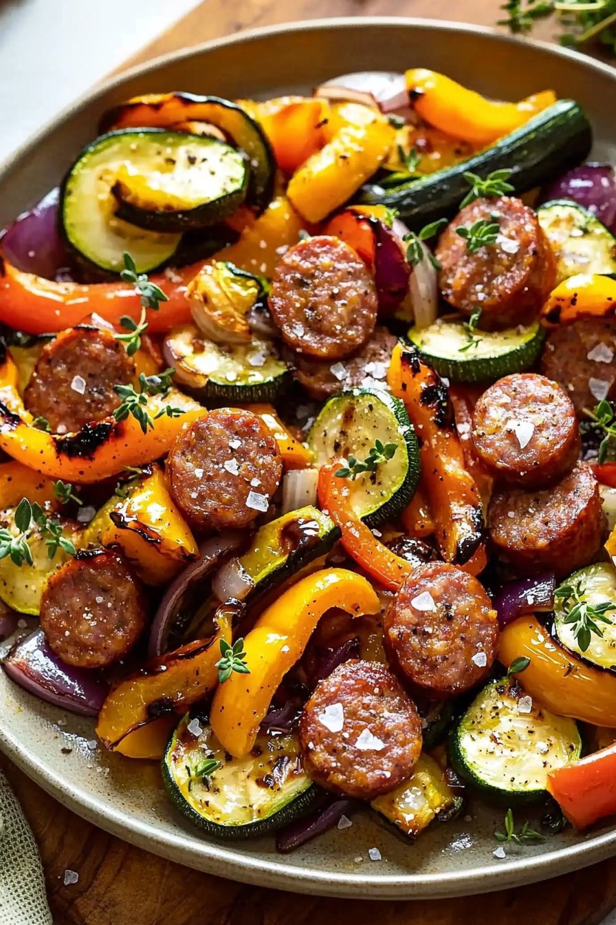 Sheet Pan Sausage & Veggies