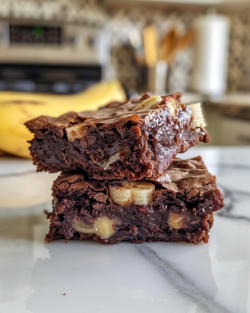 Banana Bread Brownies 2 Banana Bread Brownies