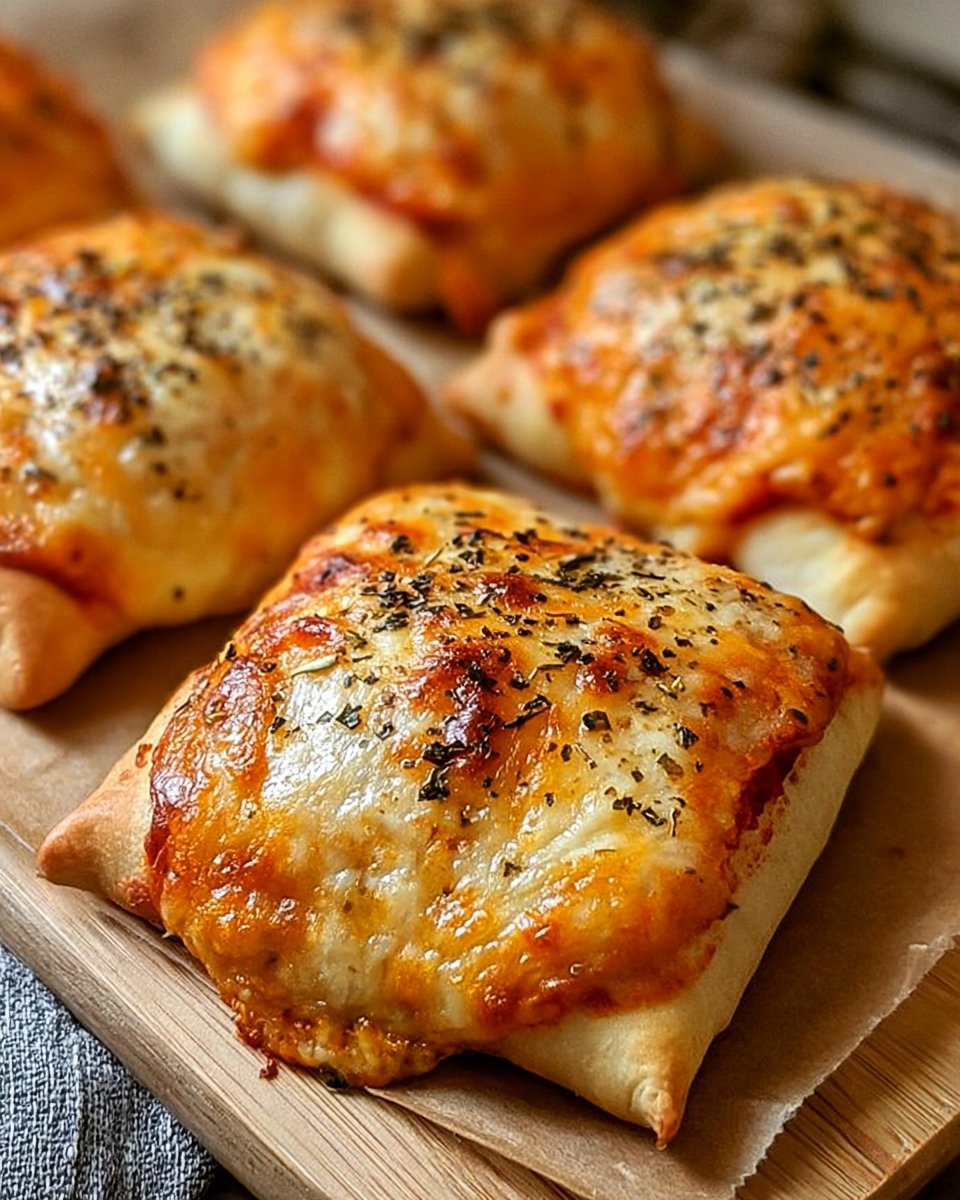 Easy Homemade Cheesy Pizza Pockets