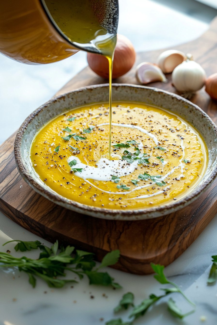 Einfache Kürbissuppe
