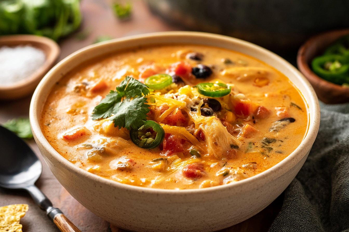 Creamy Chicken Tortilla Soup