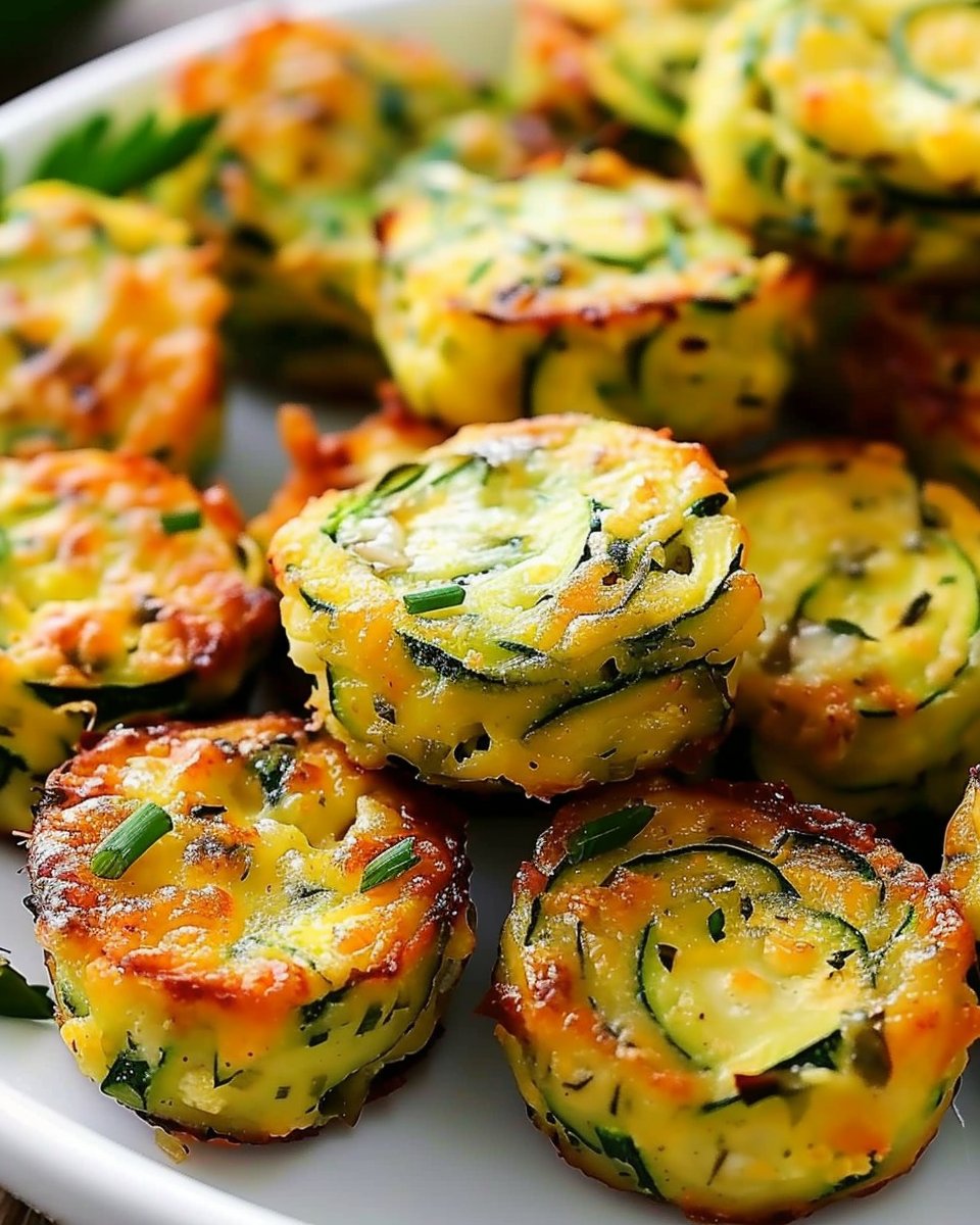 Garlic-Infused Zucchini Bites
