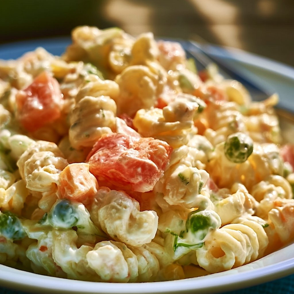Kinder Nudelsalat mit Frischkäse
