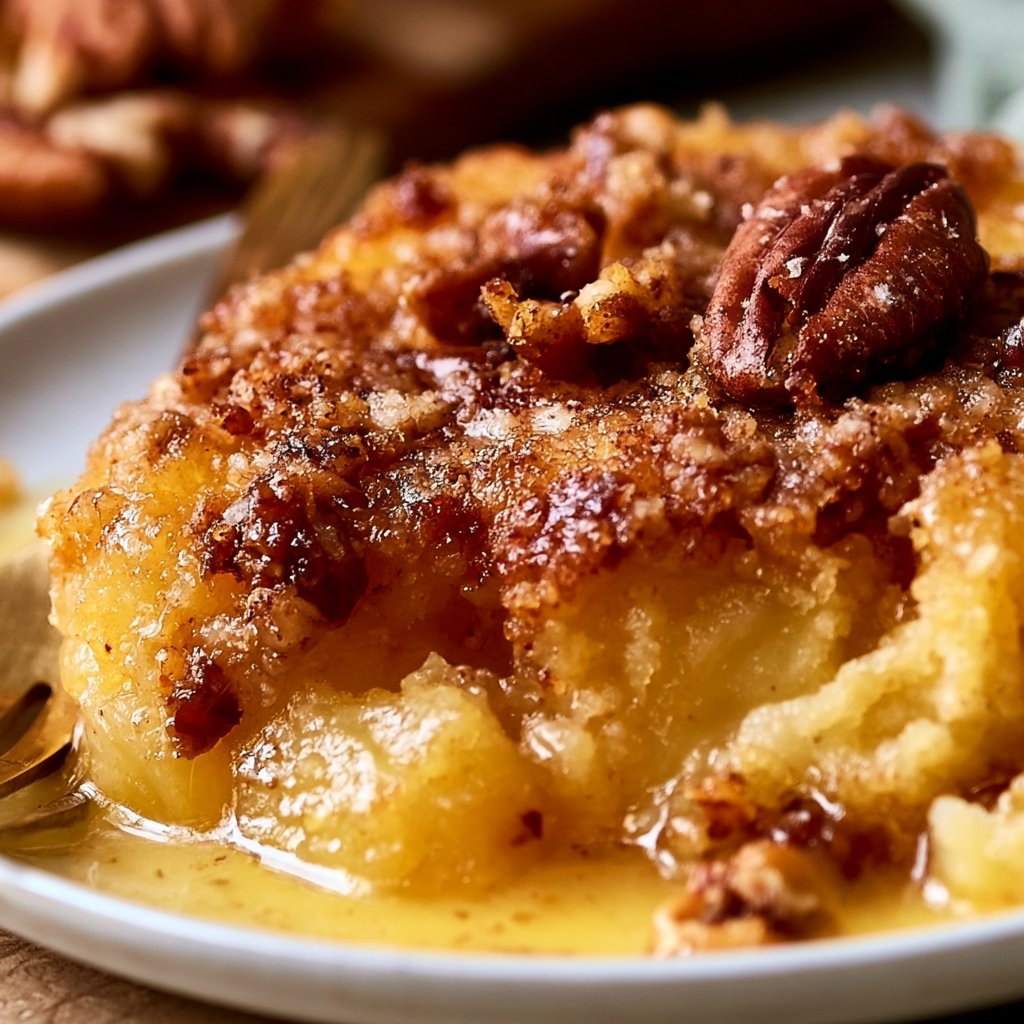 Pineapple Pecan Dump Cake