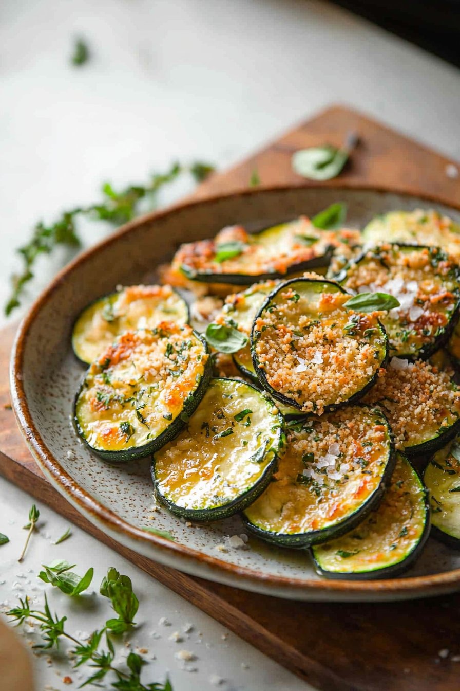 Italienisch gebackene Zucchini