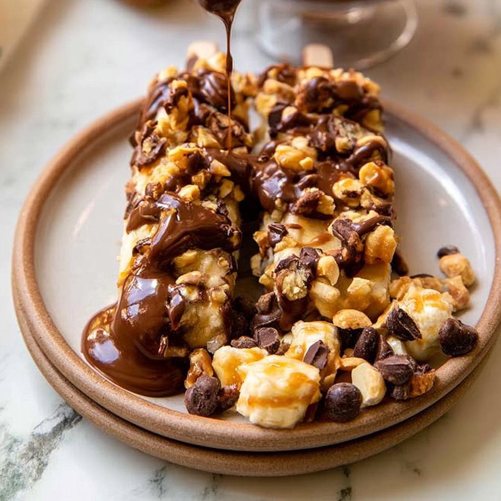 Frozen Banana Snickers